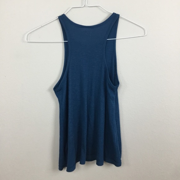 Free People Solid Blue Tank Size XS - Picture 4 of 6